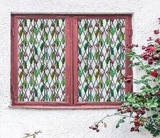 3D Grape Leaf ZHU317 Window Film Print Sticker Cling Stained Glass UV Zoe
