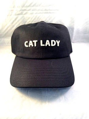 NWT The Cuddle Collab Target Womens CAT LADY  Baseball Hat Black