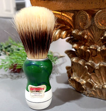 Vintage Butterfly Pure Bristle Shaving Brush Sterilized Green Marble Look China