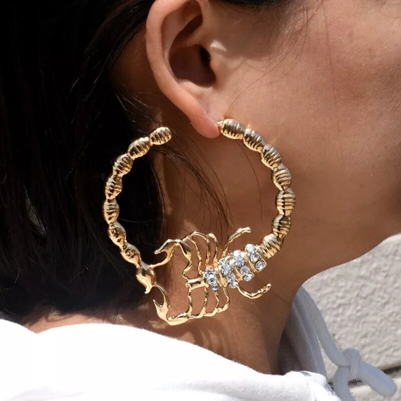 Scorpion hoop earrings clearance