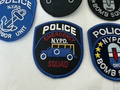 NYPD Police Special Unit collectable patch set full size new | eBay