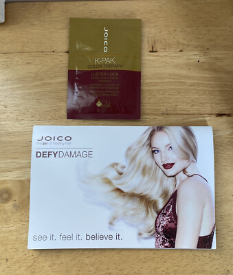 X2 JOICO Samples K-PAK Color Therapy Lust Lock & Defy Damage 