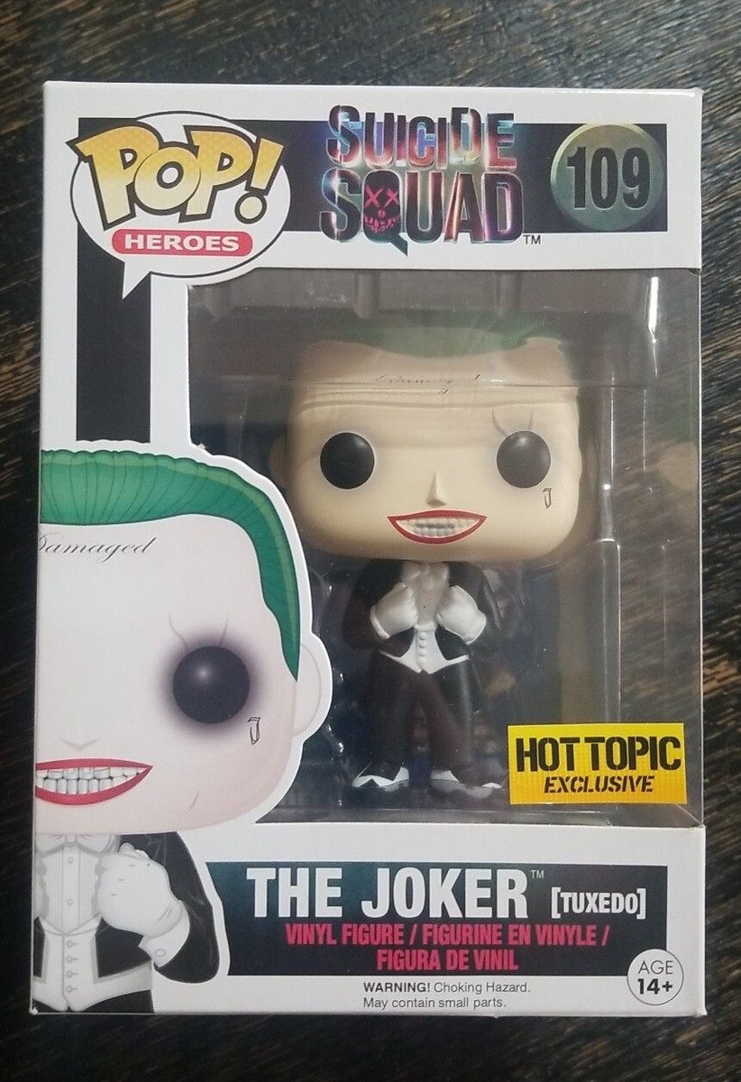 Funko Pop! Heroes THE JOKER (Tuxedo) #109 - Hot Topic Funko Pop! Heroes THE JOKER (Tuxedo) #109 - Hot Topic