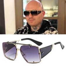 Sick Cholo Wrap Retro Sunglasses Super Dark Lens OG LOC Gangster Style Black New