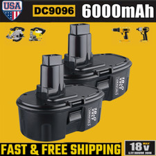 2 Pack 18V For Dewalt 18 VOLT XRP DC9096 DC9098 Li-Ion Battery DC9099 DC9096-2