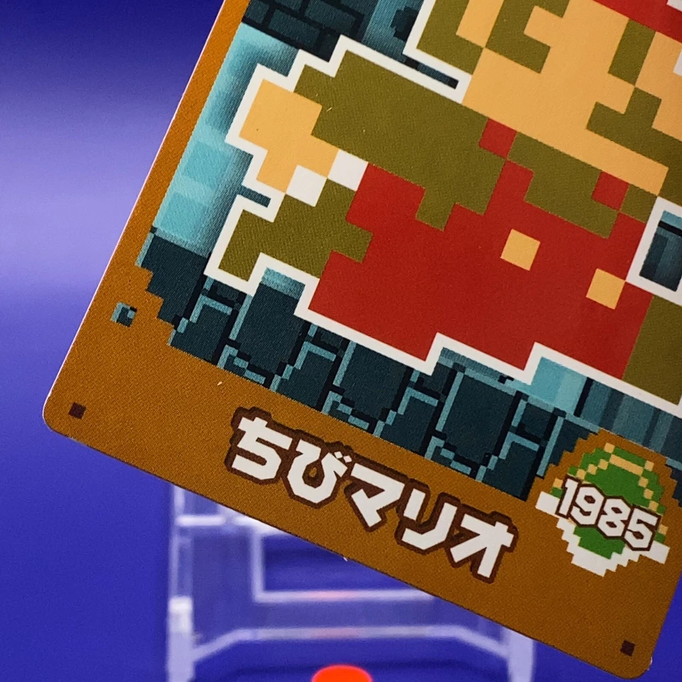 Mini Mario Top Super Mario Bros. Card 1985 Nintendo Japan F/S #6 - Image 3 of 4