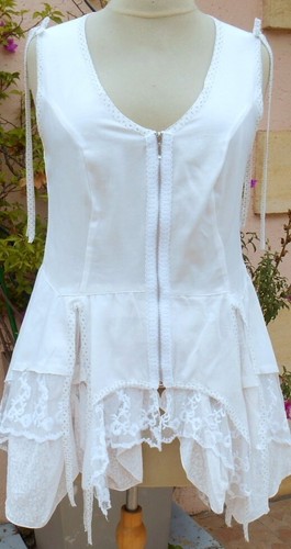 Tunique 'Lovely' LMV Taille 38 - En Dentelle écru - Neuf Sans étiquettes