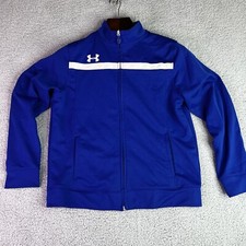Under Armour Boys Storm Jacket Full Zip Blue/White Size YMD
