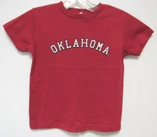 NCAA Oklahoma Sooners Embroidered Logo Tee Shirt Tackle Twill 2 Feet Ahead #119