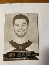 21-22 UD Series 2 UD Portraits SP Rookies #P-72 Jeremy Swayman - Boston Bruins
