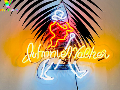 17''x14'' Johnnie Walker Acrylic Neon Sign Light Visual Collection Beer Bar L2470