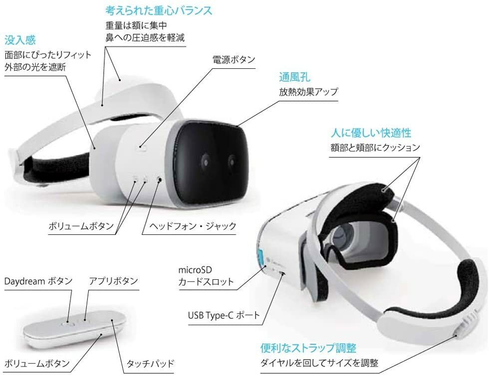 Lenovo standalone VR headset Mirage Solo with Daydream / Snapdragon From Japan Lenovo standalone VR headset Mirage Solo with Daydream / Snapdragon From Japan