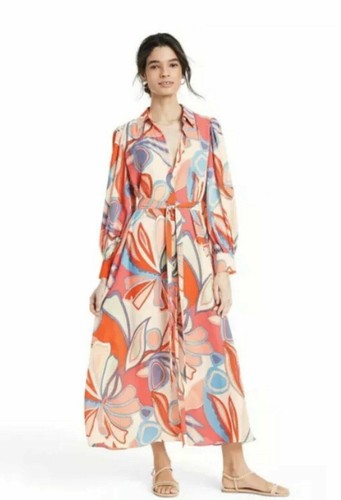 Long Sleeve Robe Dress Size 