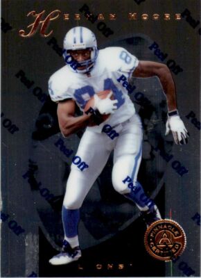 1997 Pinnacle Certified w/ Peel Off Herman Moore . Detroit Lions #74