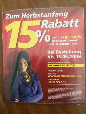 Neckermann Katalog 2009 - zum Herbstanfang 15% Rabatt - NEU - OVP ungeöffnet