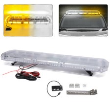 48 88-led Strobe Light Bar Emergency Warn Beacon Tow Truck Response Amber White