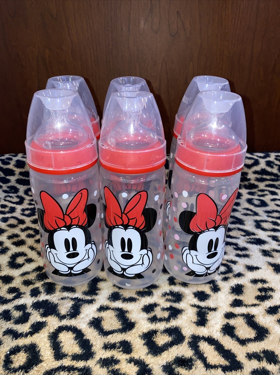 NUK Minnie Mouse Smooth Flow Anti-Colic Bottle 10oz, Set Of