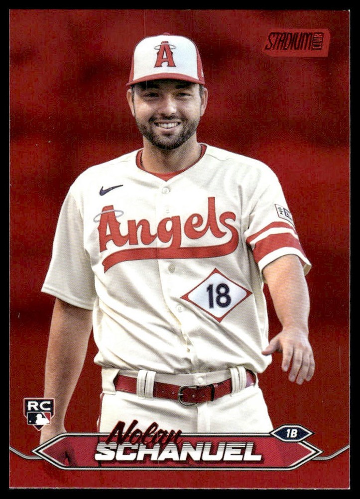 2024 Stadium Club #42 Nolan Schanuel Red Foil