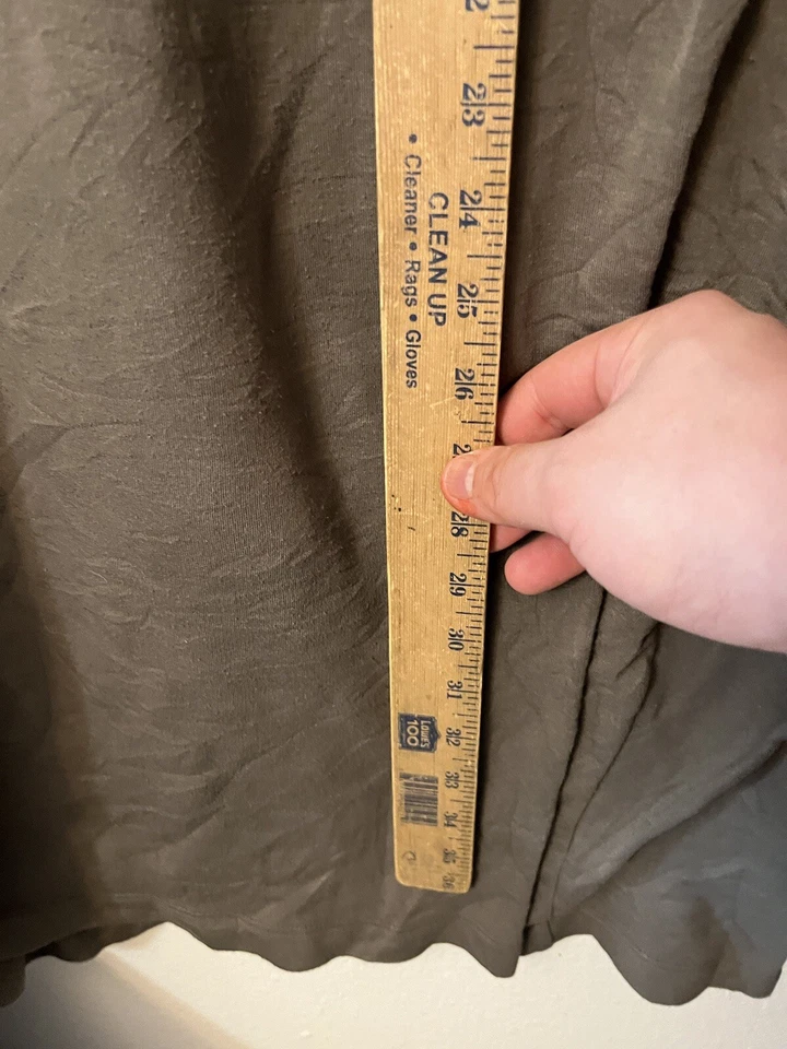 Calvin Klein Hoodie Tunic Dress Hoodie Stretch Brown Gold Logo 3X - Image 4 of 4