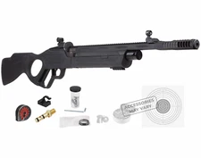 Hatsan Vectis Black Syn Stock Air Rifle with Pack of Pellets and Targets Bundle