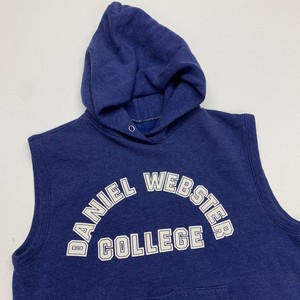 college sleeveless hoodie