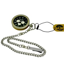 Orologio da taschino cipolla in legno fasi lunari Green Time