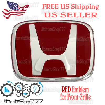 #ad #ad Red H Front Grille Emblem Badge Logo for Honda Accord Civic CR V Fit 2003 2014 $29.94