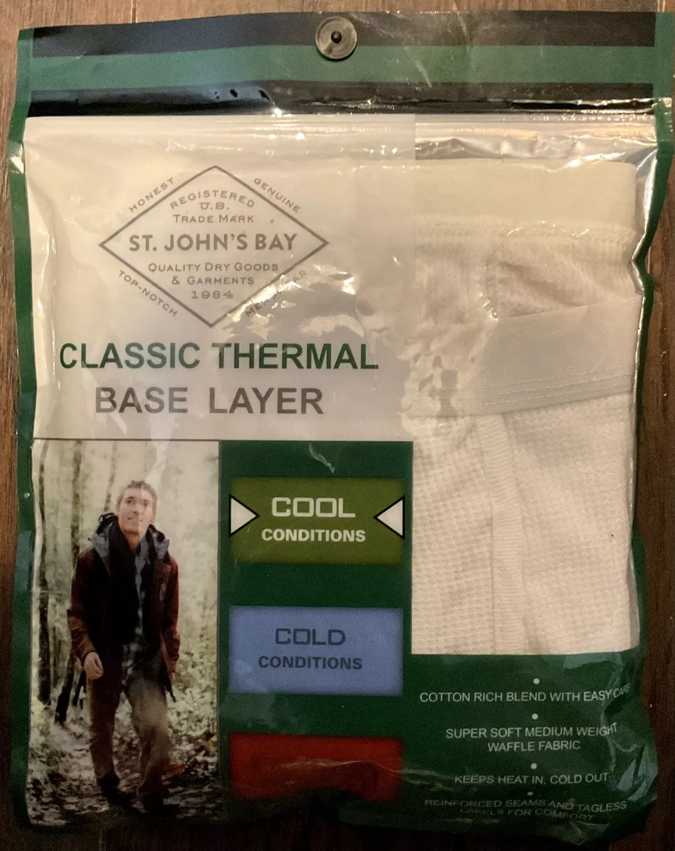 St. Johns Bay classic thermal base layer cool conditions L