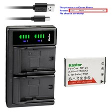 Kastar Battery LTD2 Charger for Casio NP-20 BC-11L  Casio Exilim EX-Z8 EX-Z60