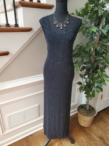 Ronni Nicole Womens Black Acetate Scoopneck 2 Pieces Casual Top & Maxi Dress 20W - 第 2/10 張圖片