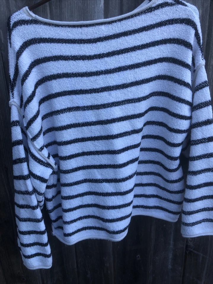 By Together Striped Pullover Knit Sweater Medium - Image 3 of 3