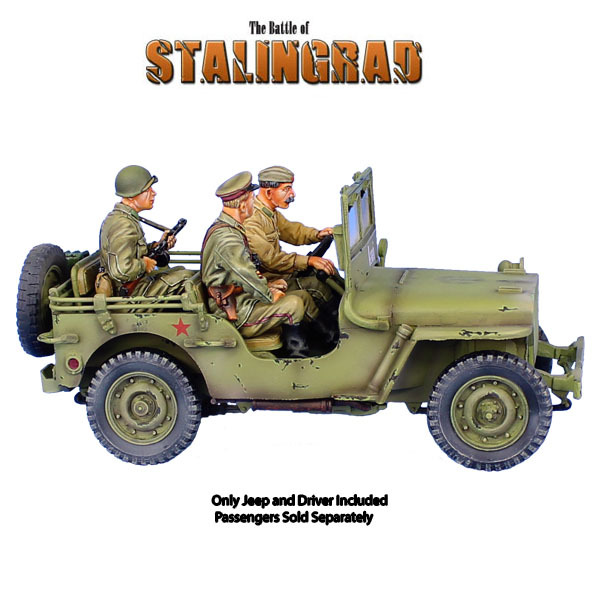 RUSSTAL037 Russian Lend Lease Willys Jeep With Driver By First Legion 