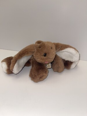 Vintage 1985 Common Wealth Hidden Easter Egg Floppy Bunny Stuffed Animal