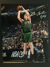 BRIAN SCALABRINE AUTOGRAPHED 8 X 10 PHOTO W/ NEW ENGLAND PICTURE C.O.A.