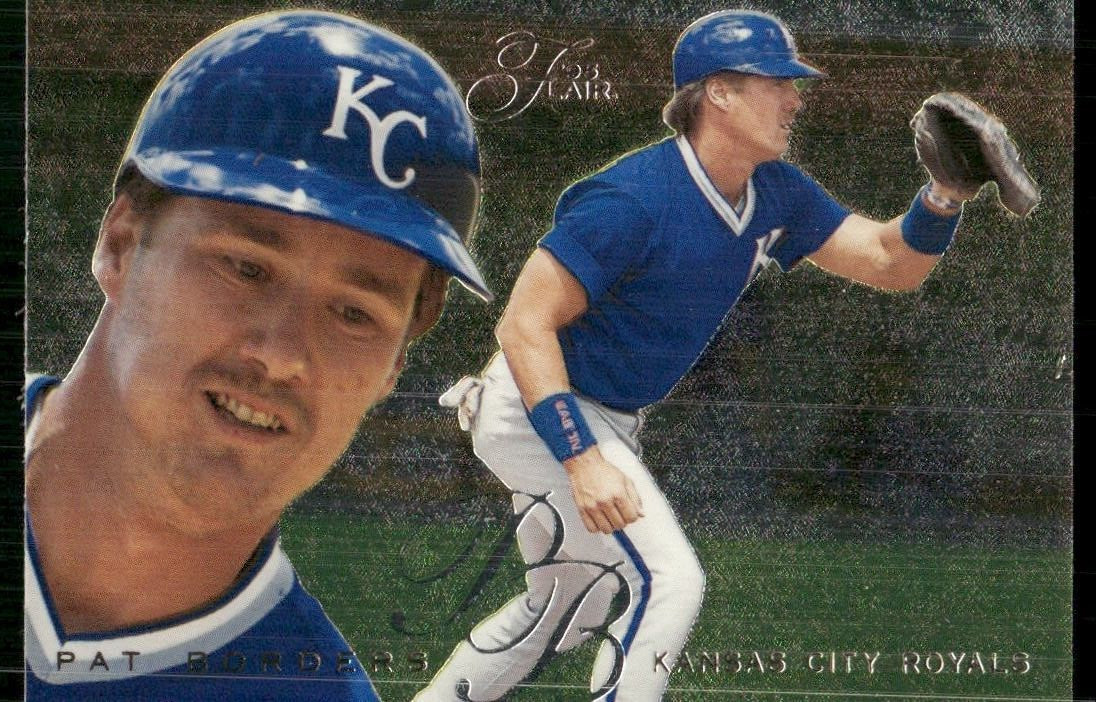 1995 Flair #263 Pat Borders Kansas City Royals baseball card