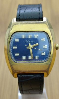 Vintage Soviet mechanical watch RAKETA in a gold-plated AU12.5, USSR Watch 2609.