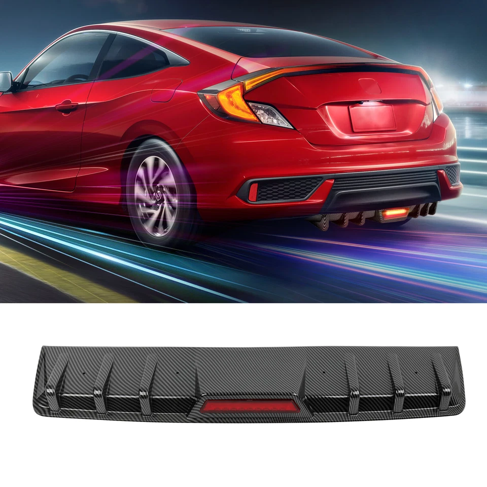 Labio de parachoques difusor inferior trasero de coche con aspecto de carbono para Acura TL TLX NSX RLX TSX Foto 4 de 4