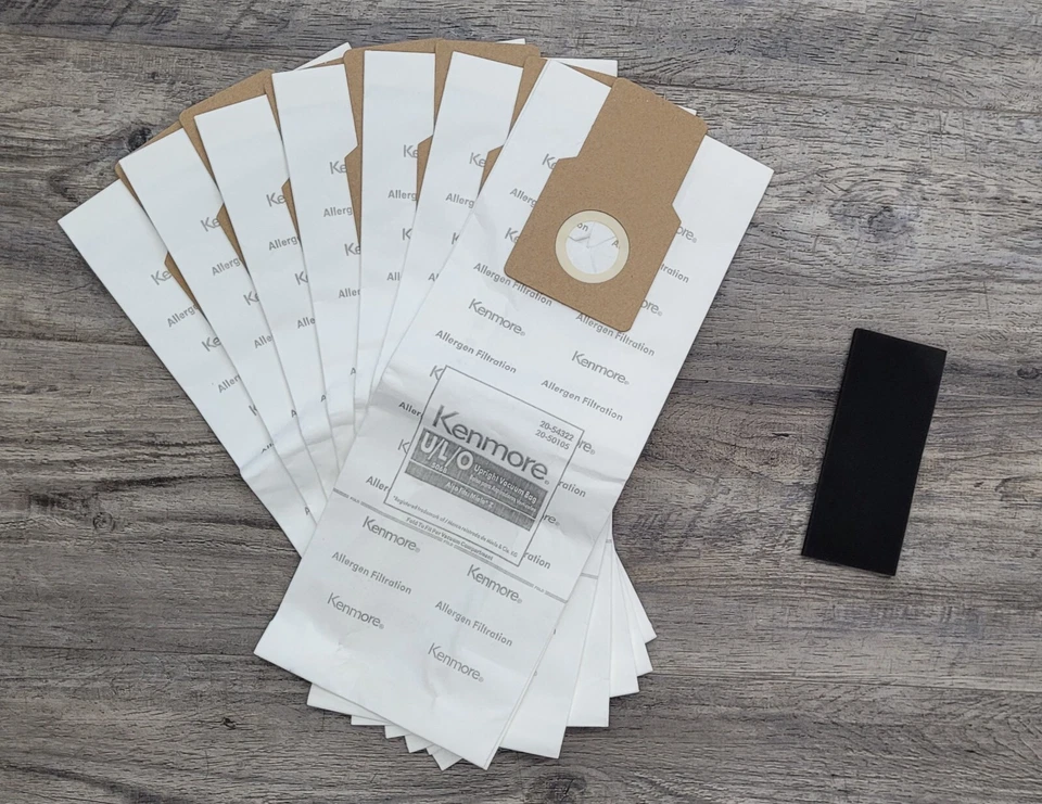 32 bolsas de aspiradora vertical Kenmore tipo U L O alérgeno 50105 50688 5069 5068 Foto 3 de 3