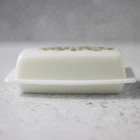 Pyrex Vintage Covered Butter Dish Spring Blossom Crazy Daisy Avocado Green