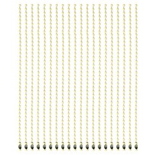 Ball Bead Chains, 5.9 Inch, Beige  60 Pcs , Dog Tag Chain Keychain