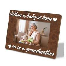 New Grandma and Grandchild Picture Frame, New Grandma Gifts, When a Baby is