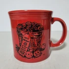 HTF Fiesta Fiestaware Black Walnut Festival Spencer WV Coffee Mug Red