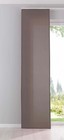 Flächenvorhang Cationic blickdicht Leinen Optik, HxB 245x60 cm, Taupe
