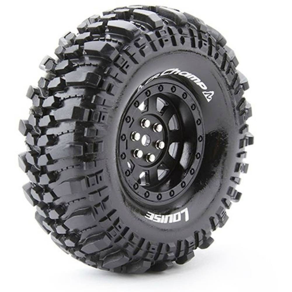 Pneus 1:10 Crawler Louise Champ gomme souple pour voiture radiocommandée rock crawling