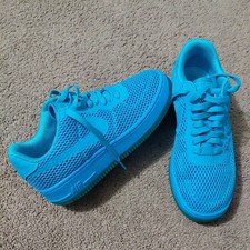 Nike AF1 Low Upstep BR Mujer Talla 9 EE. UU. Azul Gamma Tenis 833123-400