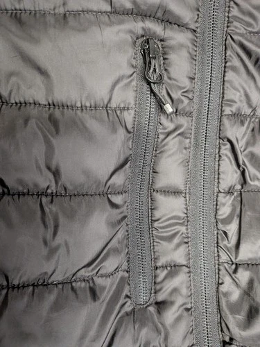 Nissan Men's Black Quilted Hooded Full Zip Puffer Jacket Size M image 3
