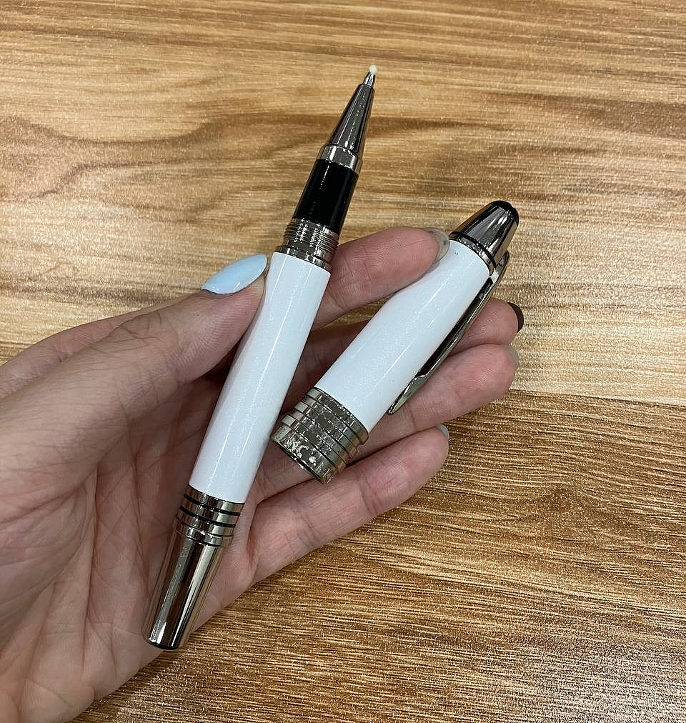 Montblanc JFK Special Edition Rollerball Pen White Silver Luxury