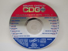 SOUND CHOICE KARAOKE Cdg HEADBANGER's HITS Volume 1 8252 AC DC OZZIE METALLICA