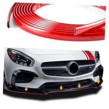 16.4Ft Cuttable Automotive Trim Strip,Anti-Scratch Car Door Trim Molding Red