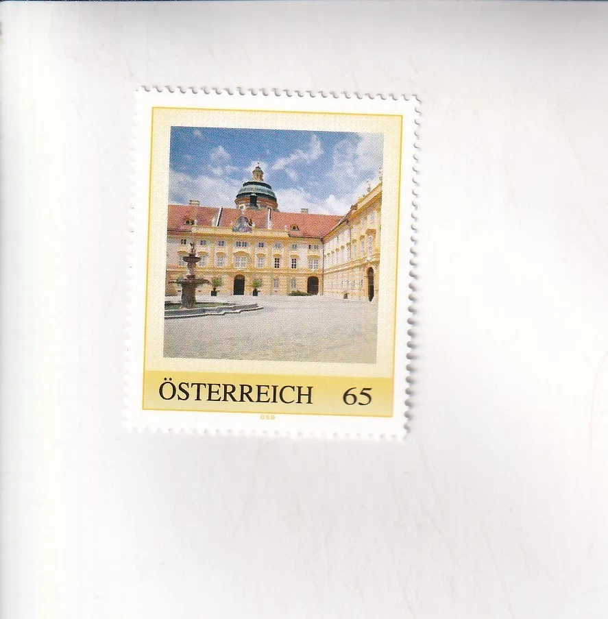 BRIEFMARKE PM Österreich WACHAU - Innenhof STIFT MELK  Postfrisch - Bild 1 von 1